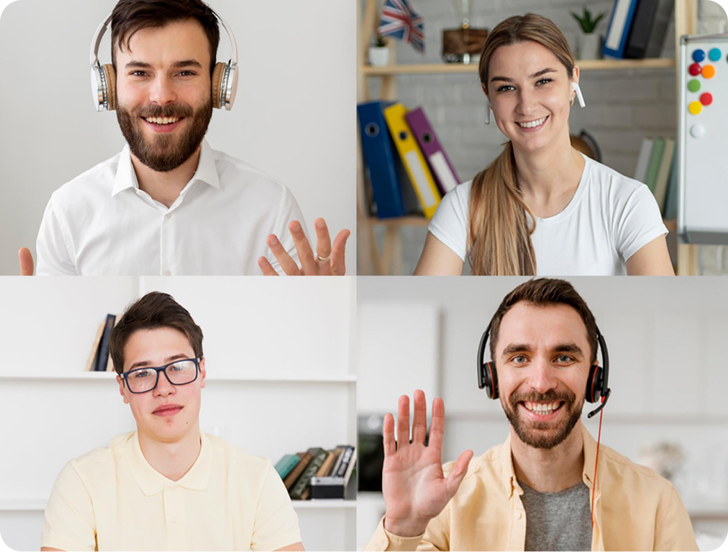 AEC professionals connecting on a video call